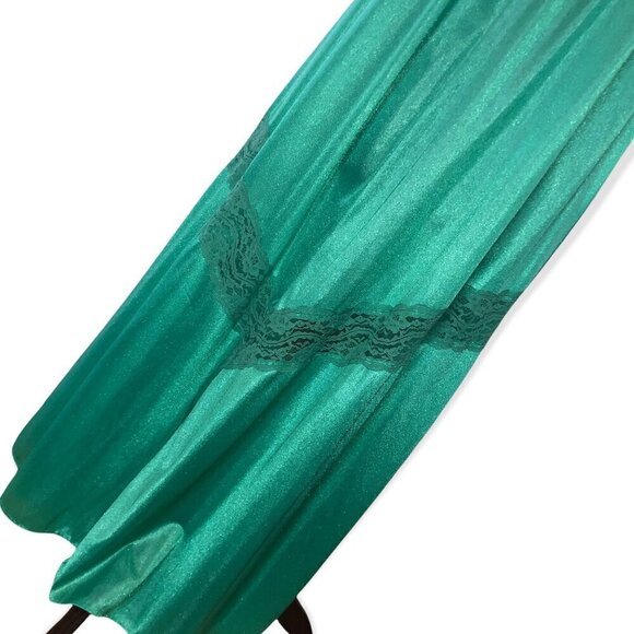 Vintage Ilise Stevens Emerald Green Nightgown Sz.S - Picture 2 of 10